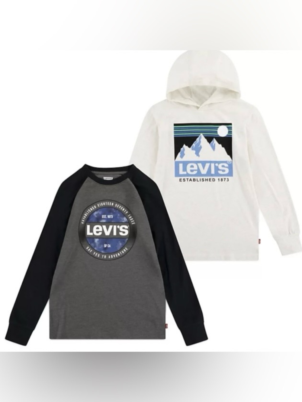 NWT Levi’s Boys Long Sleeve Top 2 Pack Size 5/6